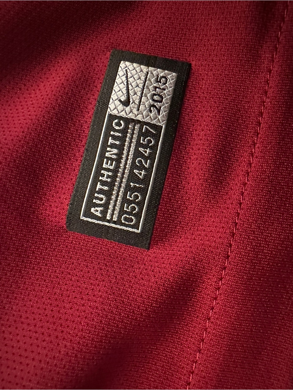 Nike Men's AS Roma Maroon & Gold Football Soccer Jersey - Picture 5 of 8